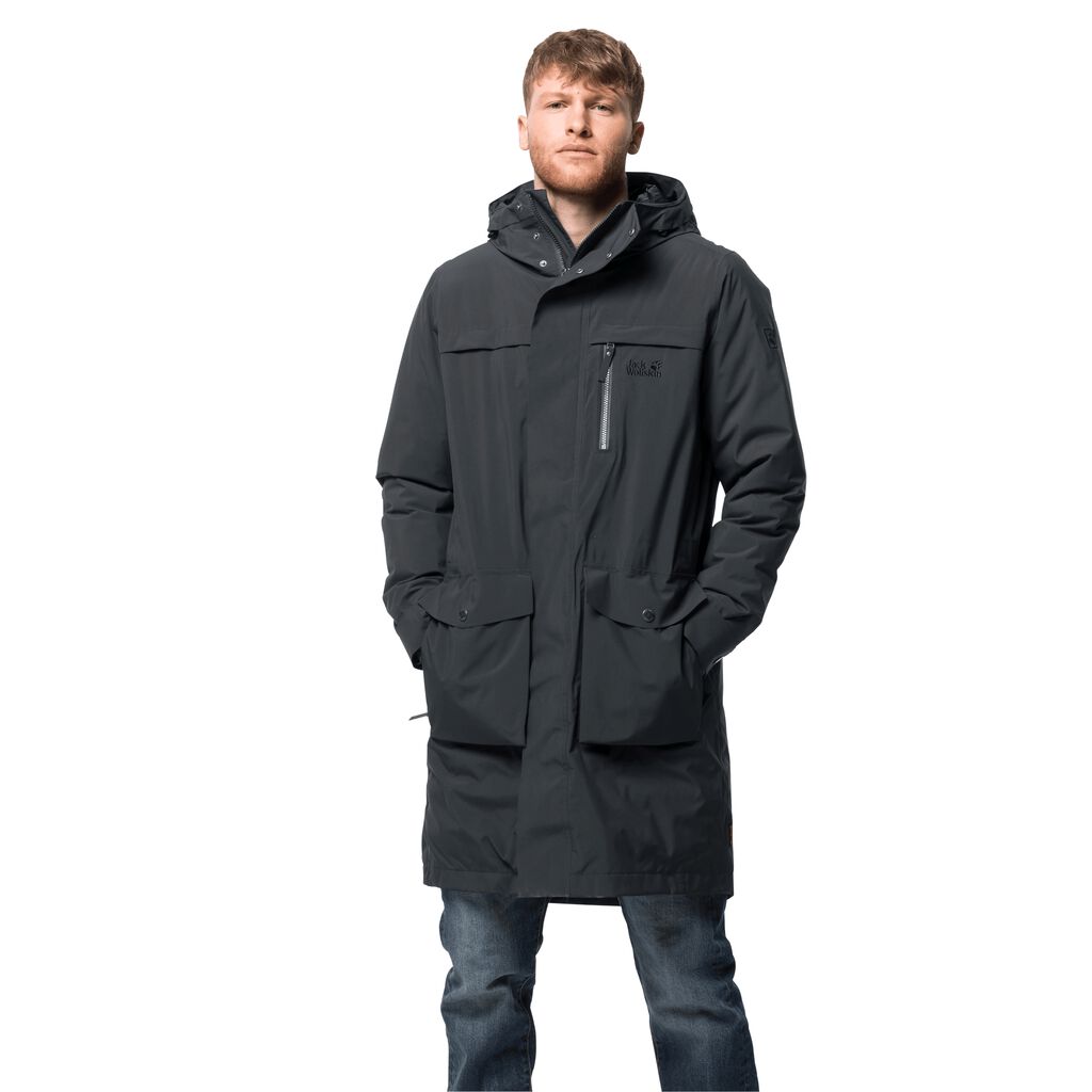 Jack Wolfskin COLD BAY Vestes Homme Noir - QSWHJMV-16